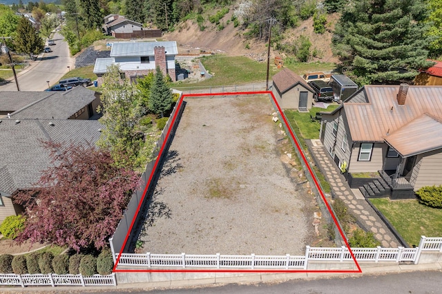view of property location with property parcel outlined
