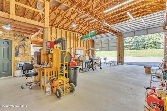 3226 District Two Rd, Bonners Ferry, ID 83805 - garage with a workshop area