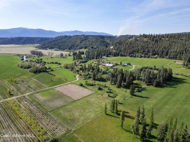 3226 District Two Rd, Bonners Ferry, ID 83805 - bird's eye view with a mountain view and a rural view