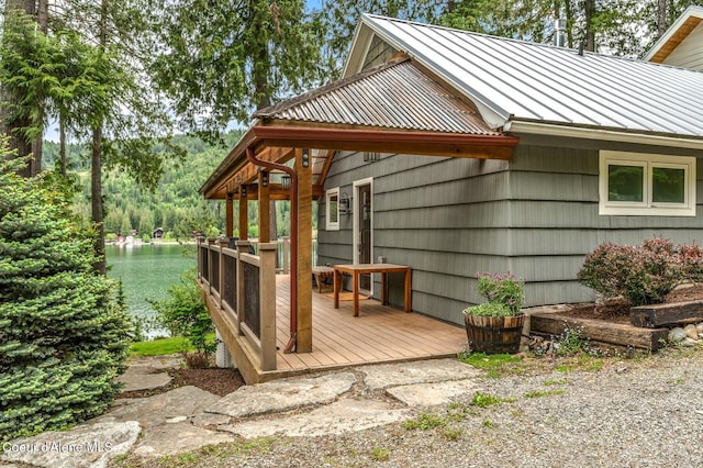 130 Cedar Shls, Sagle, ID 83860 - wooden deck with a water view