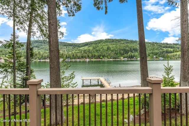 130 Cedar Shls, Sagle, ID 83860 - water view featuring a heavily wooded area