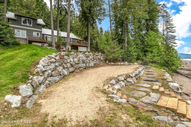 130 Cedar Shls, Sagle, ID 83860 - view of green lawn featuring a deck