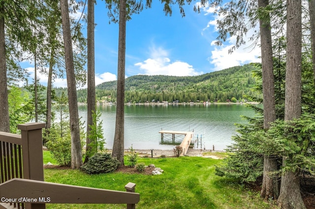 130 Cedar Shls, Sagle, ID 83860 - water view with a heavily wooded area
