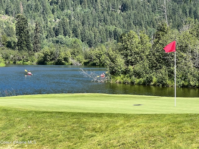 130 Cedar Shls, Sagle, ID 83860 - view of home's community with a lawn, golf course view, and a water view