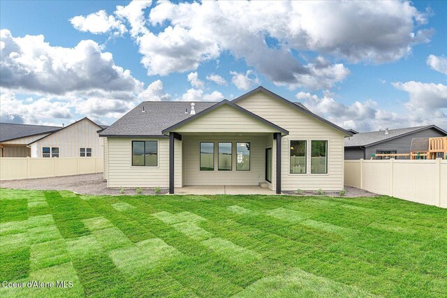 rear view of house featuring a patio area