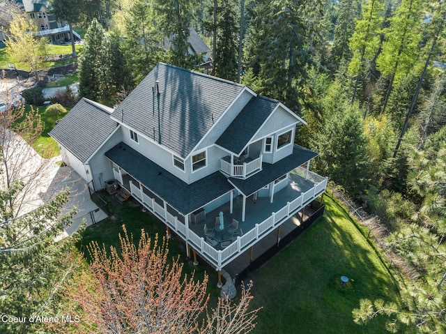 9798 N Willowherb Ct, Hauser, ID 83854 - view from above of property