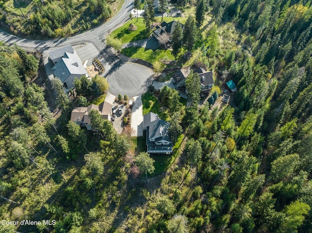 9798 N Willowherb Ct, Hauser, ID 83854 - aerial view of property and surrounding area with nearby suburban area