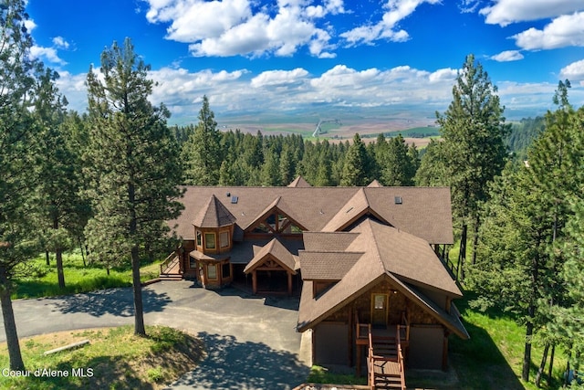 1050 Greenview Ln, Moscow, ID 83843 - view of subject property with a forest