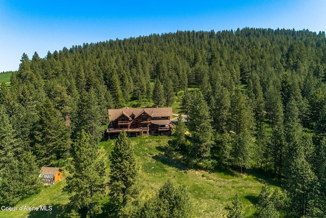1050 Greenview Ln, Moscow, ID 83843 - view of subject property with a heavily wooded area