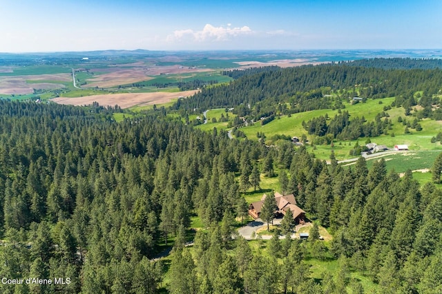1050 Greenview Ln, Moscow, ID 83843 - aerial view of property and surrounding area with a forest