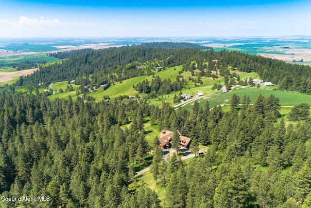 1050 Greenview Ln, Moscow, ID 83843 - aerial overview of property's location featuring a forest