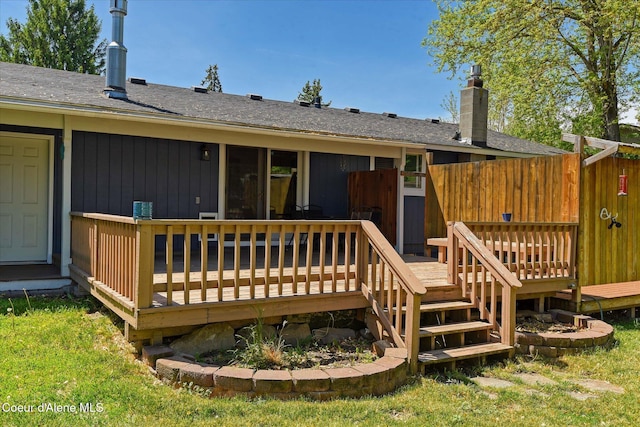 4413 W Pleasant Ln, Post Falls, ID 83854 - view of wooden deck