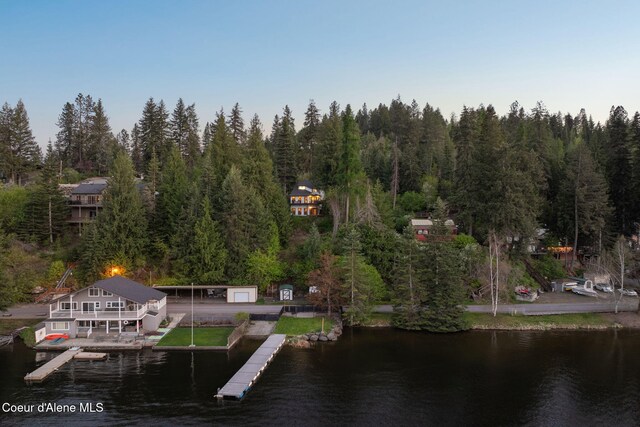 11624 N W Newman Lake Dr, Newman Lake, WA 99025 - view of subject property with a large body of water and a forest