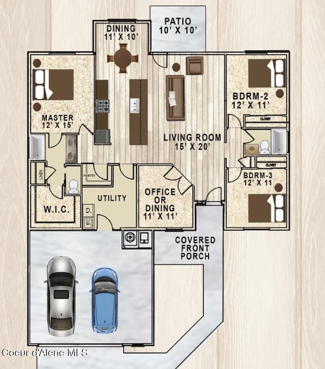 LT6BLK1 E Valley St, Oldtown, ID 83822 - home floor plan