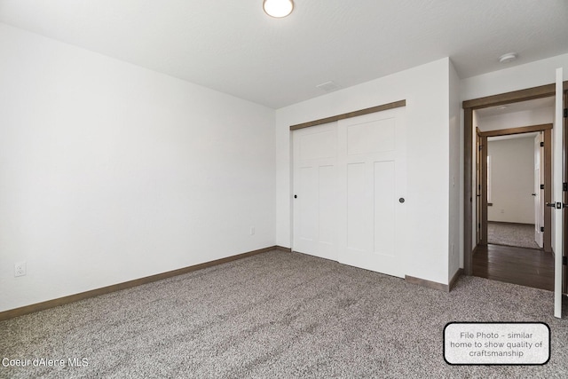 LT6BLK1 E Valley St, Oldtown, ID 83822 - unfurnished bedroom with carpet floors, baseboards, and a closet