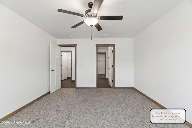LT6BLK1 E Valley St, Oldtown, ID 83822 - unfurnished bedroom with carpet floors, baseboards, and ceiling fan