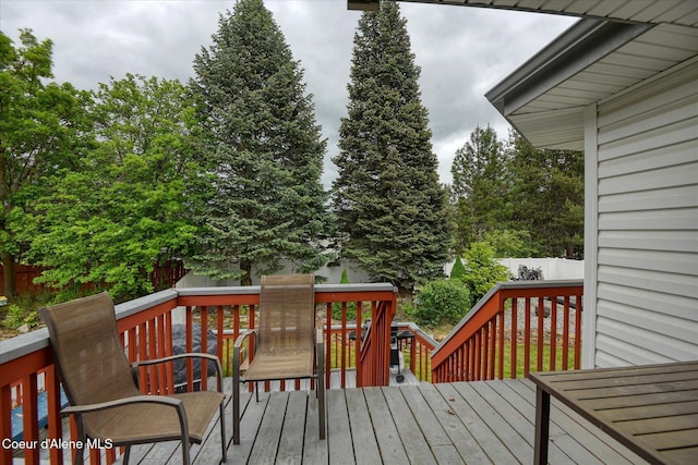 3168 N 9th St, Coeur Dalene, ID 83815 - deck with a fenced backyard