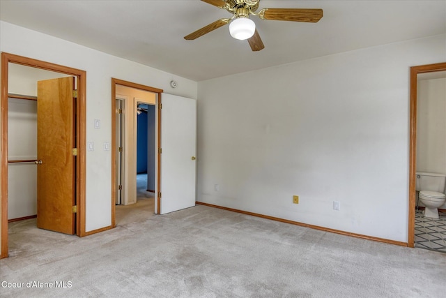 3168 N 9th St, Coeur Dalene, ID 83815 - unfurnished bedroom with carpet floors, baseboards, and ensuite bath