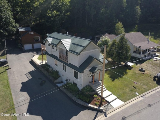 view from above of property