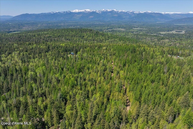 1438 Rolling Thunder Ridge Rd, Sandpoint, ID 83864 - bird's eye view of a heavily wooded area and mountains