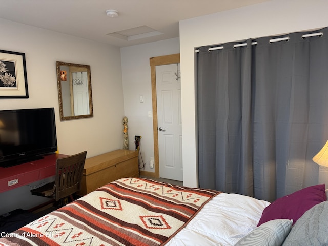 1203 Chestnut St, Sandpoint, ID 83864 - bedroom featuring attic access