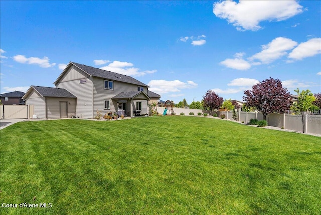 3402 N Croghan Dr, Post Falls, ID 83854 - view of yard featuring a gate and a playground