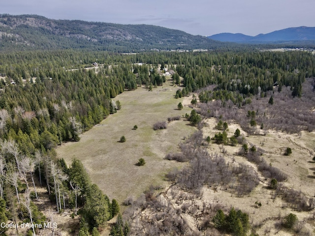 3216 Dufort Rd, Sagle, ID 83860 - drone / aerial view of a forest and a mountainous background