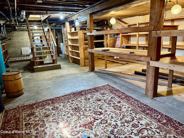 3216 Dufort Rd, Sagle, ID 83860 - unfinished basement with stairs
