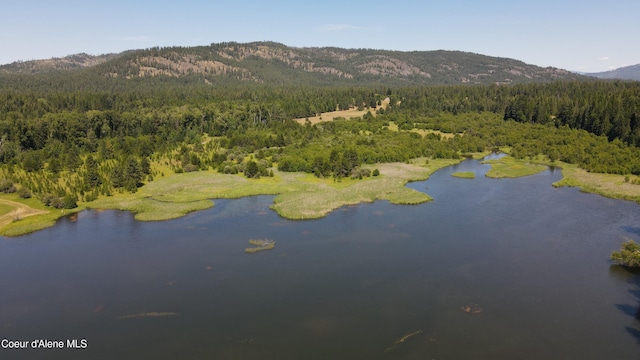 3216 Dufort Rd, Sagle, ID 83860 - aerial view of a heavily wooded area and a water and mountain view