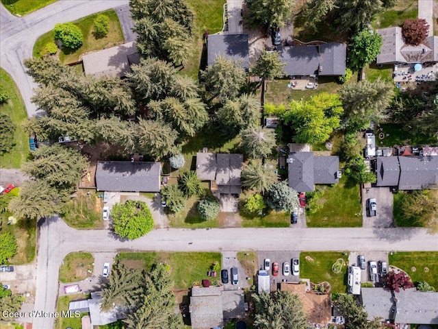 aerial overview of property's location featuring nearby suburban area