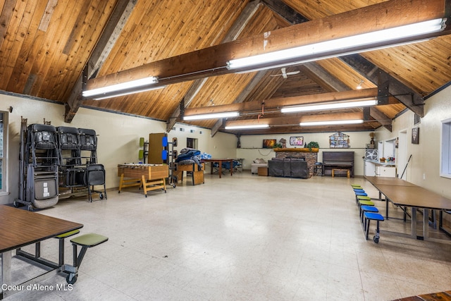 8072 W Radmer Rd, Rathdrum, ID 83858 - garage with wooden ceiling