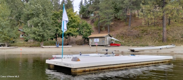 8072 W Radmer Rd, Rathdrum, ID 83858 - dock area with a water view and view of wooded area