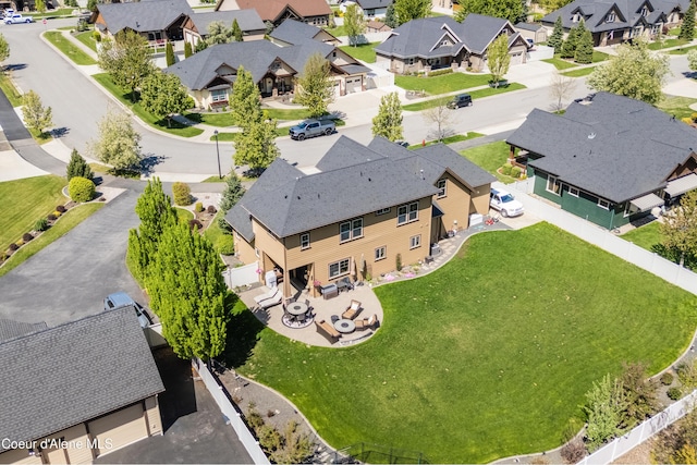 aerial perspective of suburban area