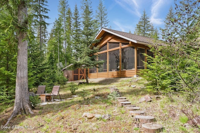 304 Hagman Rd, Nordman, ID 83848 - view of yard with a sunroom