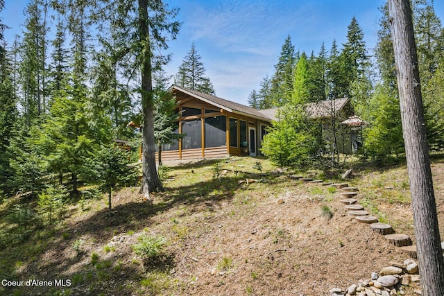 304 Hagman Rd, Nordman, ID 83848 - view of yard with a sunroom