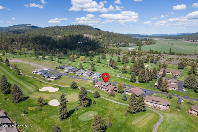 108 Ironwood Dr, Blanchard, ID 83804 - aerial view of residential area with mountains and a heavily wooded area