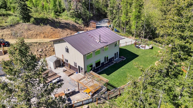12251 W Blessing Hill Rd, Post Falls, ID 83854 - aerial view of property and surrounding area