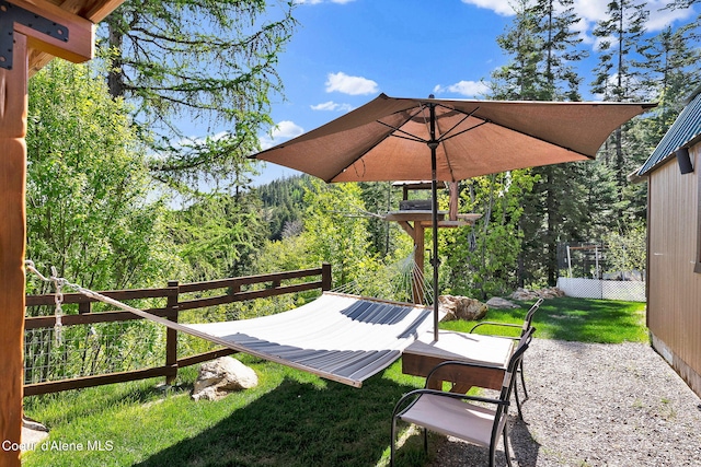 12251 W Blessing Hill Rd, Post Falls, ID 83854 - view of grassy yard with a view of trees