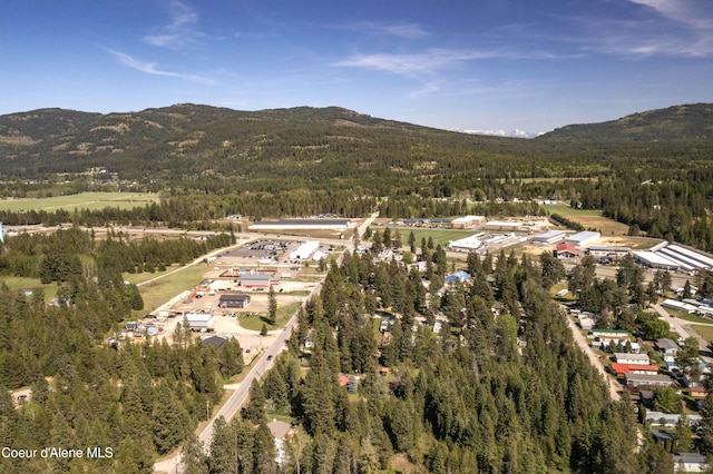 249 Gun Club Rd, Sagle, ID 83860 - view of property location featuring a mountain backdrop and a heavily wooded area