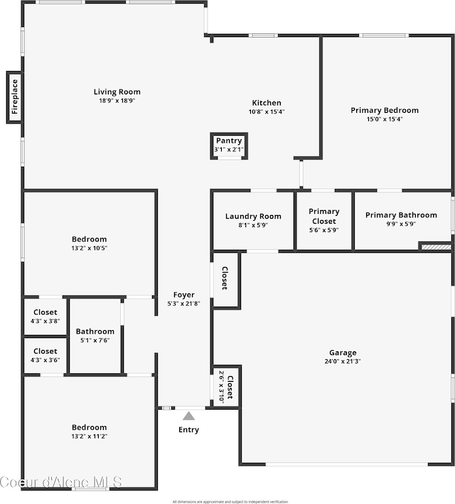 3253 W Magistrate Loop, Hayden, ID 83835 - room layout