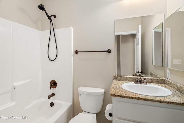 3253 W Magistrate Loop, Hayden, ID 83835 - full bathroom featuring toilet, vanity, and shower / bathtub combination