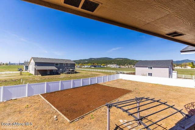 4411 N Campbell Rd, Otis Orchards, WA 99027 - fenced backyard with a mountain view
