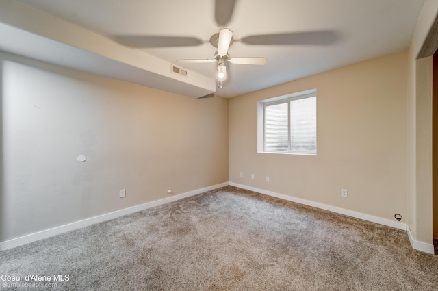 30603 N Riffle Rd, Spirit Lake, ID 83869 - carpeted spare room with ceiling fan and baseboards