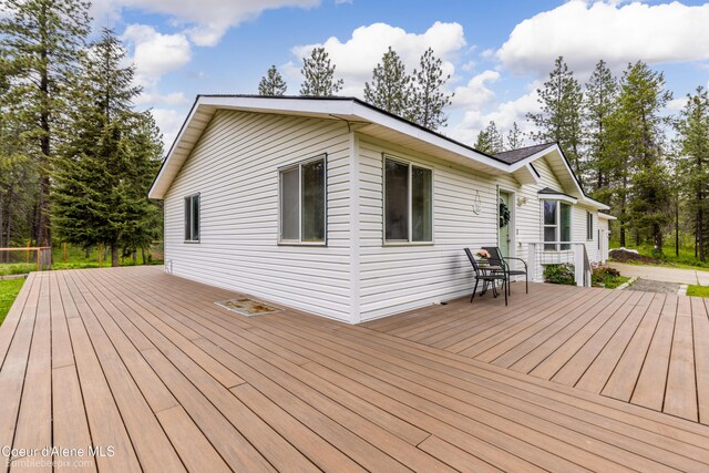 30603 N Riffle Rd, Spirit Lake, ID 83869 - view of wooden deck