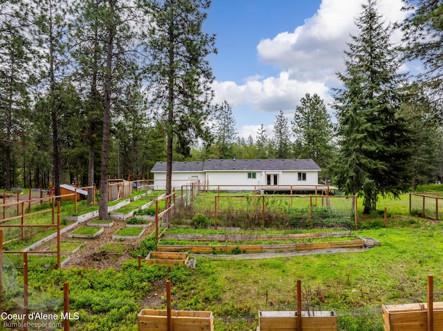 30603 N Riffle Rd, Spirit Lake, ID 83869 - view of yard with a vegetable garden