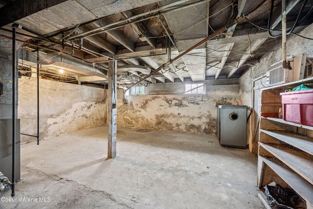 view of basement