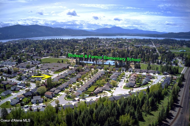 1205 Kinnikinnik Ave, Sandpoint, ID 83864 - view of property location with a water and mountain view and nearby suburban area