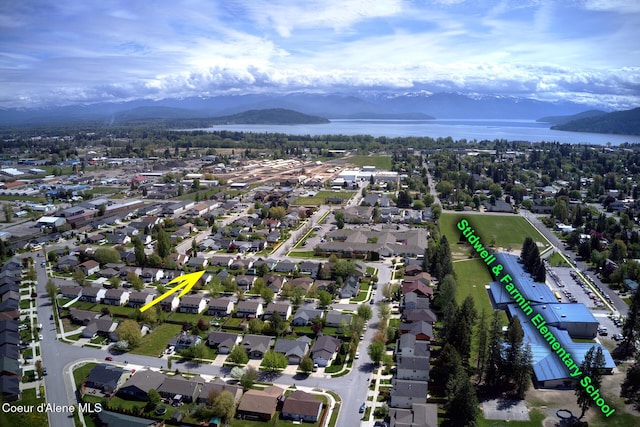 1205 Kinnikinnik Ave, Sandpoint, ID 83864 - view of property location featuring a water and mountain view and nearby suburban area