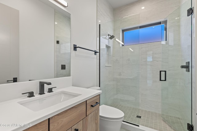 2867 W Lumber Ln, Coeur Dalene, ID 83814 - full bath featuring toilet, vanity, and a stall shower