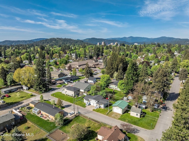 837 N 19th St, Coeur Dalene, ID 83814 - view of property location featuring a mountainous background and nearby suburban area